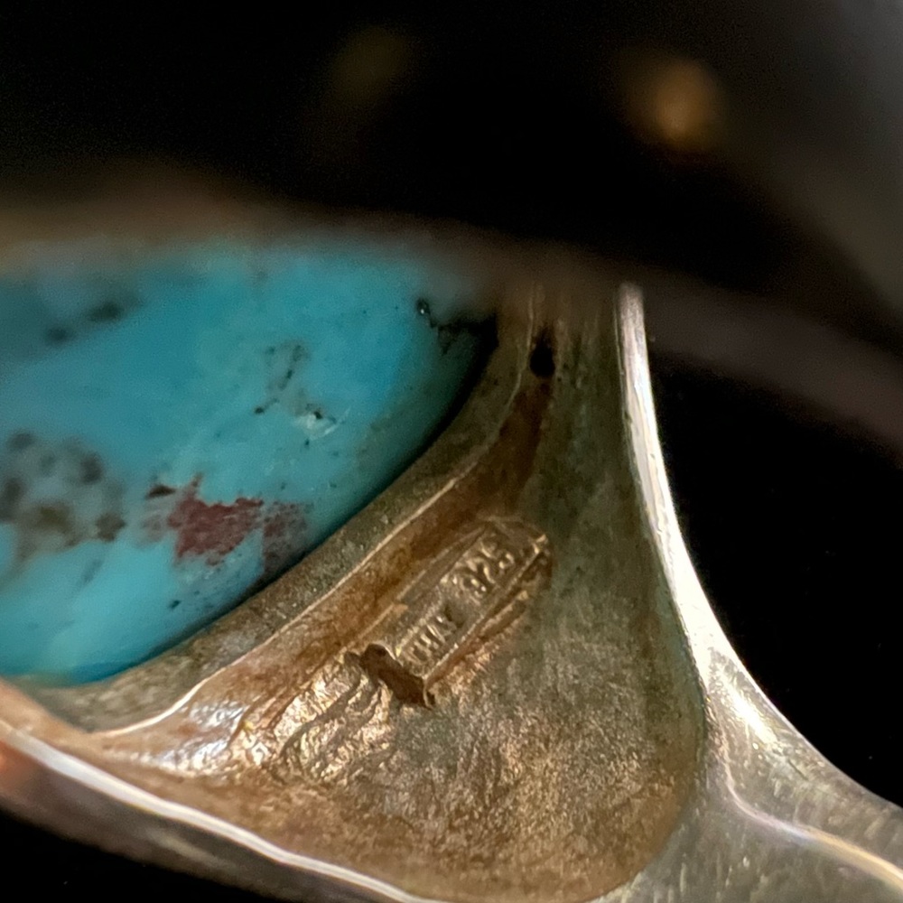 Turquoise Silver Ring - image 4
